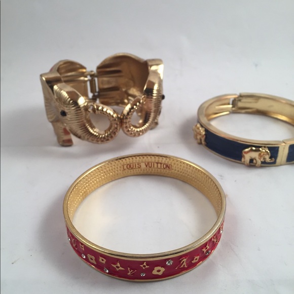 Three gold and enamel bracelets! - Picture 4 of 7